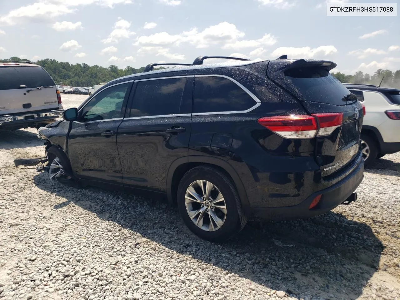 2017 Toyota Highlander Se VIN: 5TDKZRFH3HS517088 Lot: 65986294