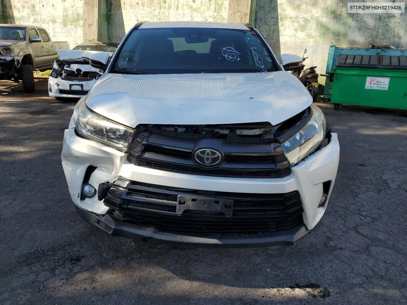 2017 Toyota Highlander Se VIN: 5TDKZRFH0HS219436 Lot: 66371874