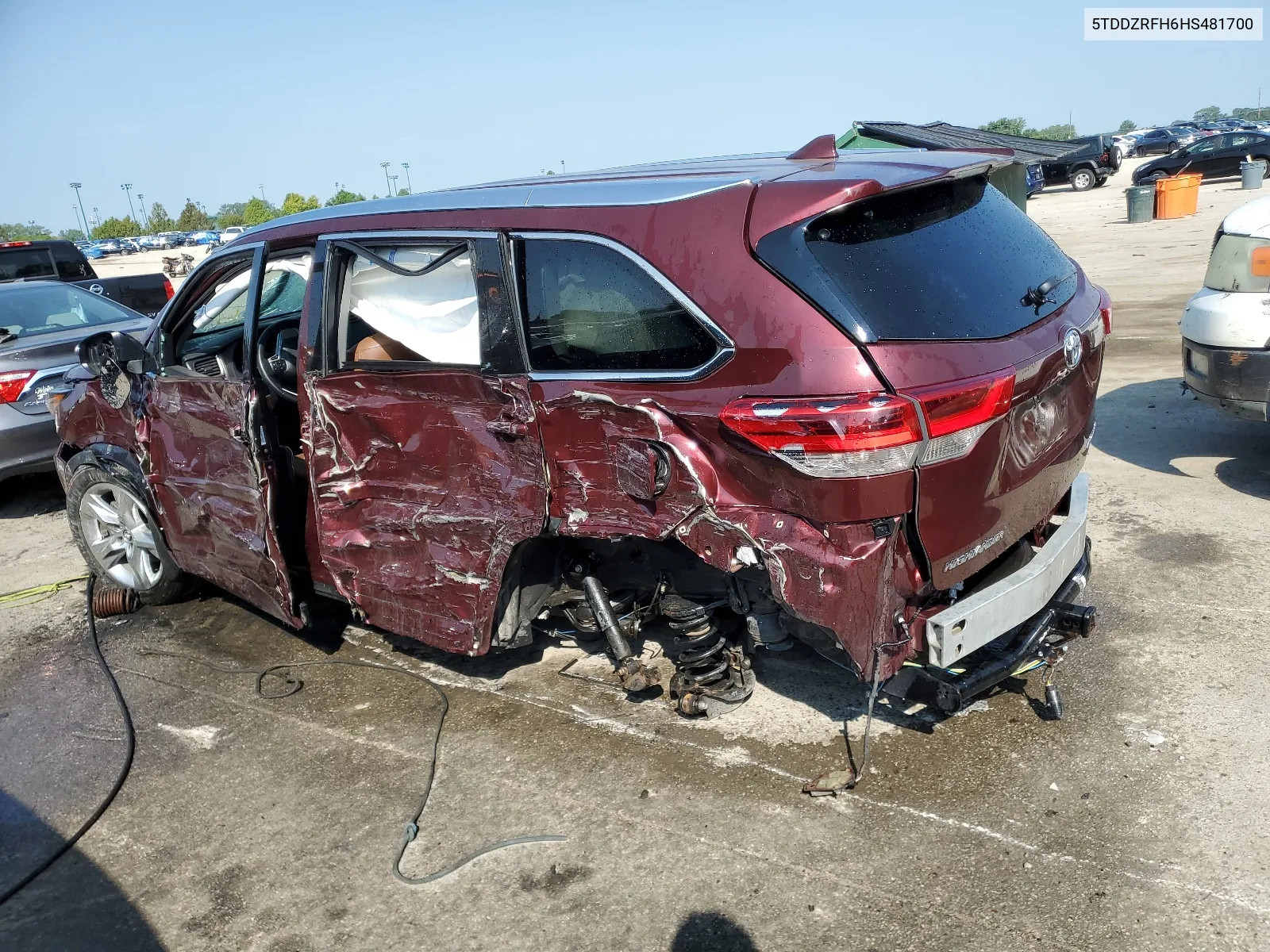 2017 Toyota Highlander Limited VIN: 5TDDZRFH6HS481700 Lot: 66427844