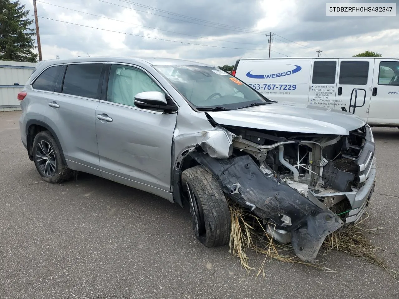 2017 Toyota Highlander Le VIN: 5TDBZRFH0HS482347 Lot: 67531034