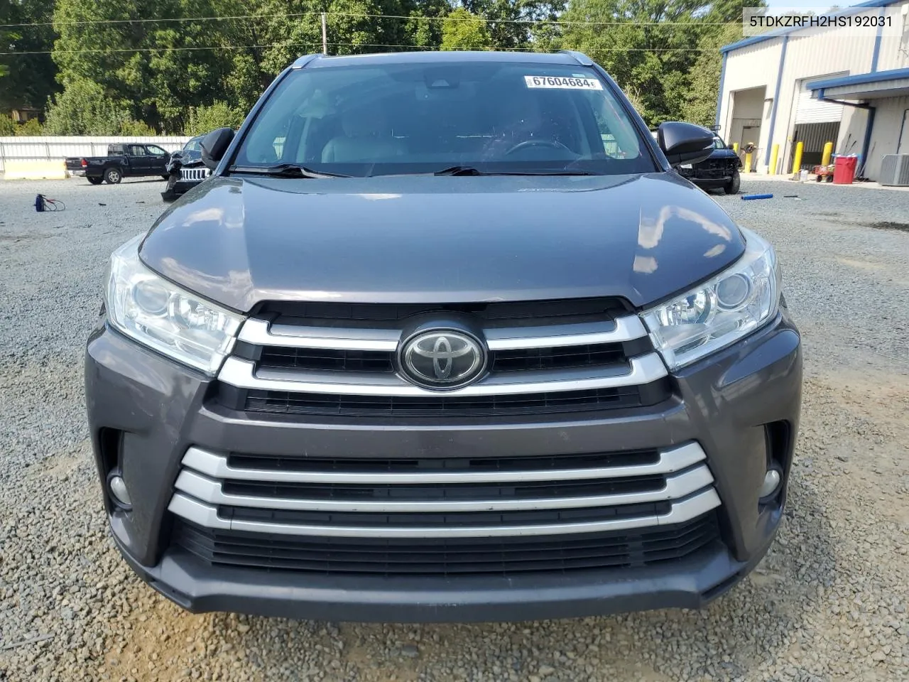 2017 Toyota Highlander Se VIN: 5TDKZRFH2HS192031 Lot: 67604684