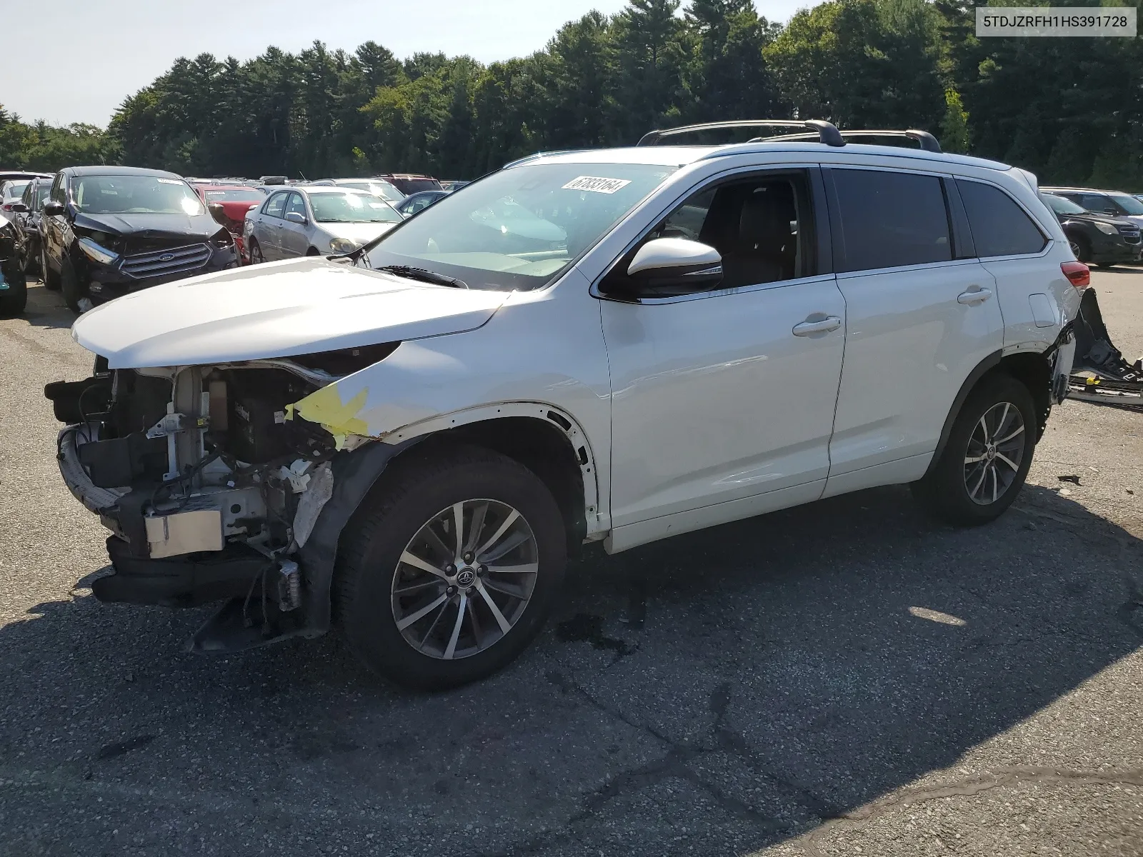 2017 Toyota Highlander Se VIN: 5TDJZRFH1HS391728 Lot: 67833164