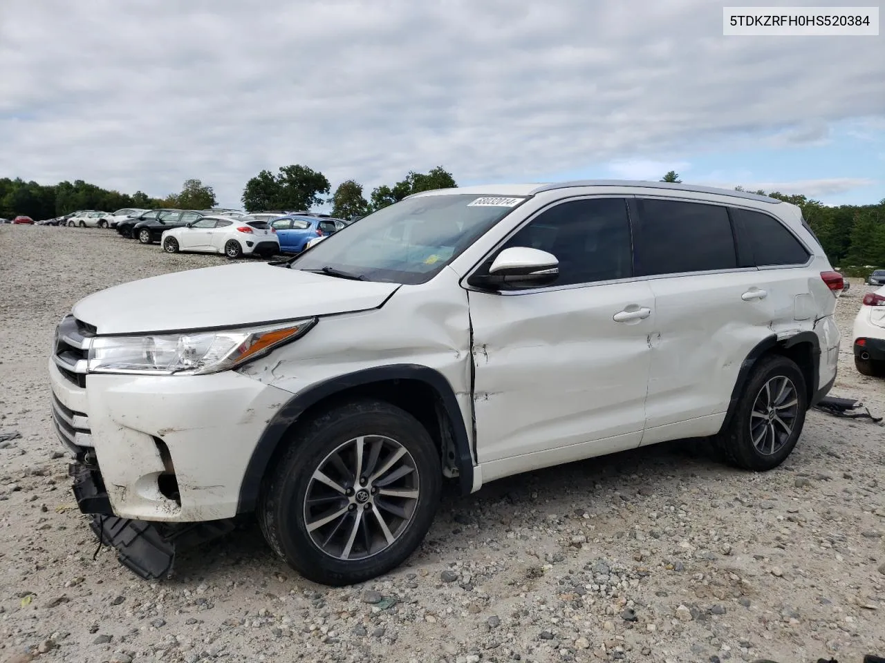 2017 Toyota Highlander Se VIN: 5TDKZRFH0HS520384 Lot: 68032014