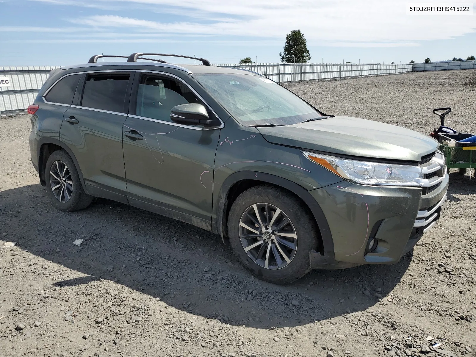 2017 Toyota Highlander Se VIN: 5TDJZRFH3HS415222 Lot: 68221914