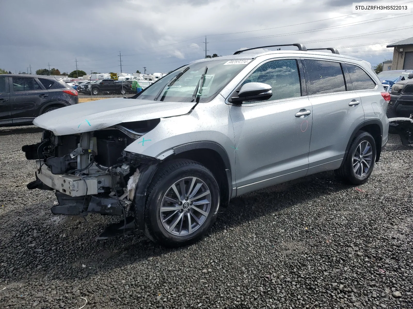 2017 Toyota Highlander Se VIN: 5TDJZRFH3HS522013 Lot: 68285224