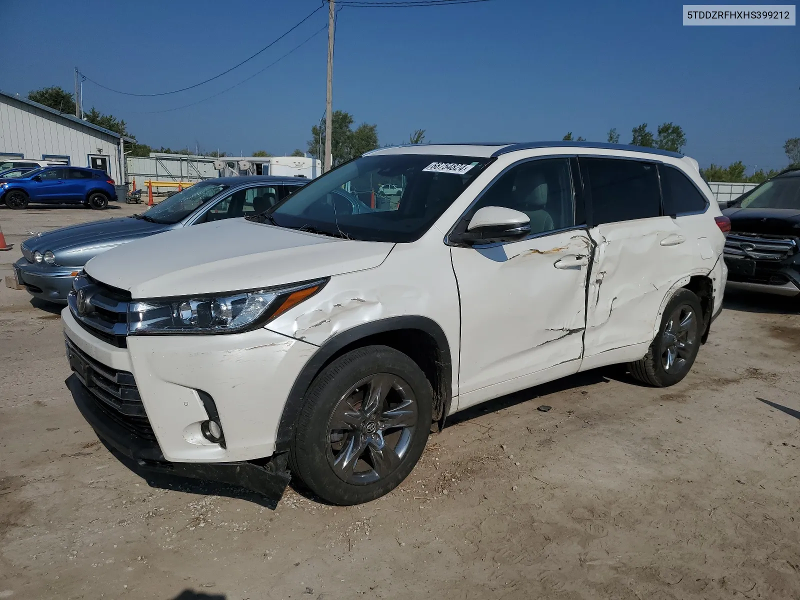 2017 Toyota Highlander Limited VIN: 5TDDZRFHXHS399212 Lot: 68754824