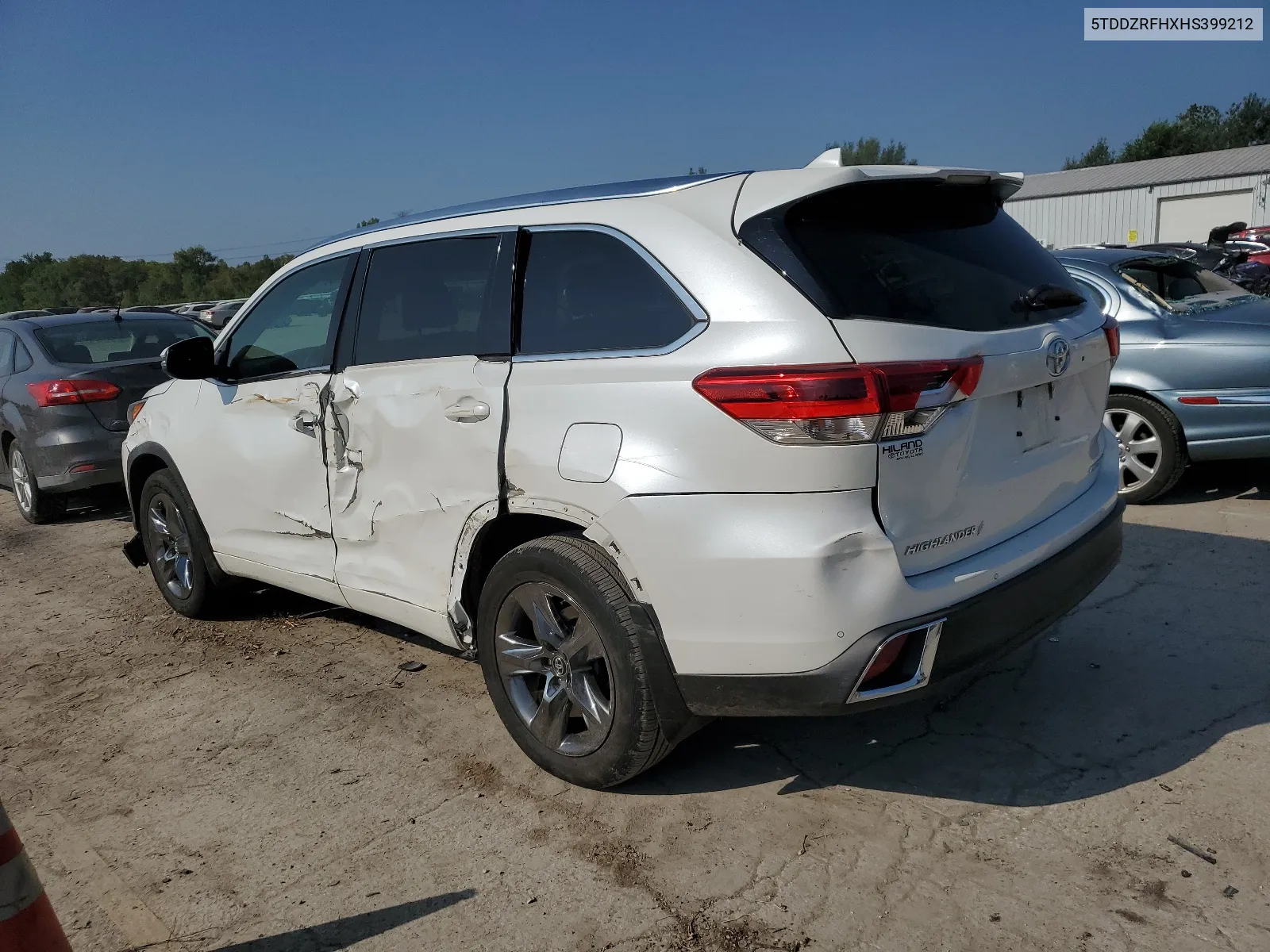 5TDDZRFHXHS399212 2017 Toyota Highlander Limited