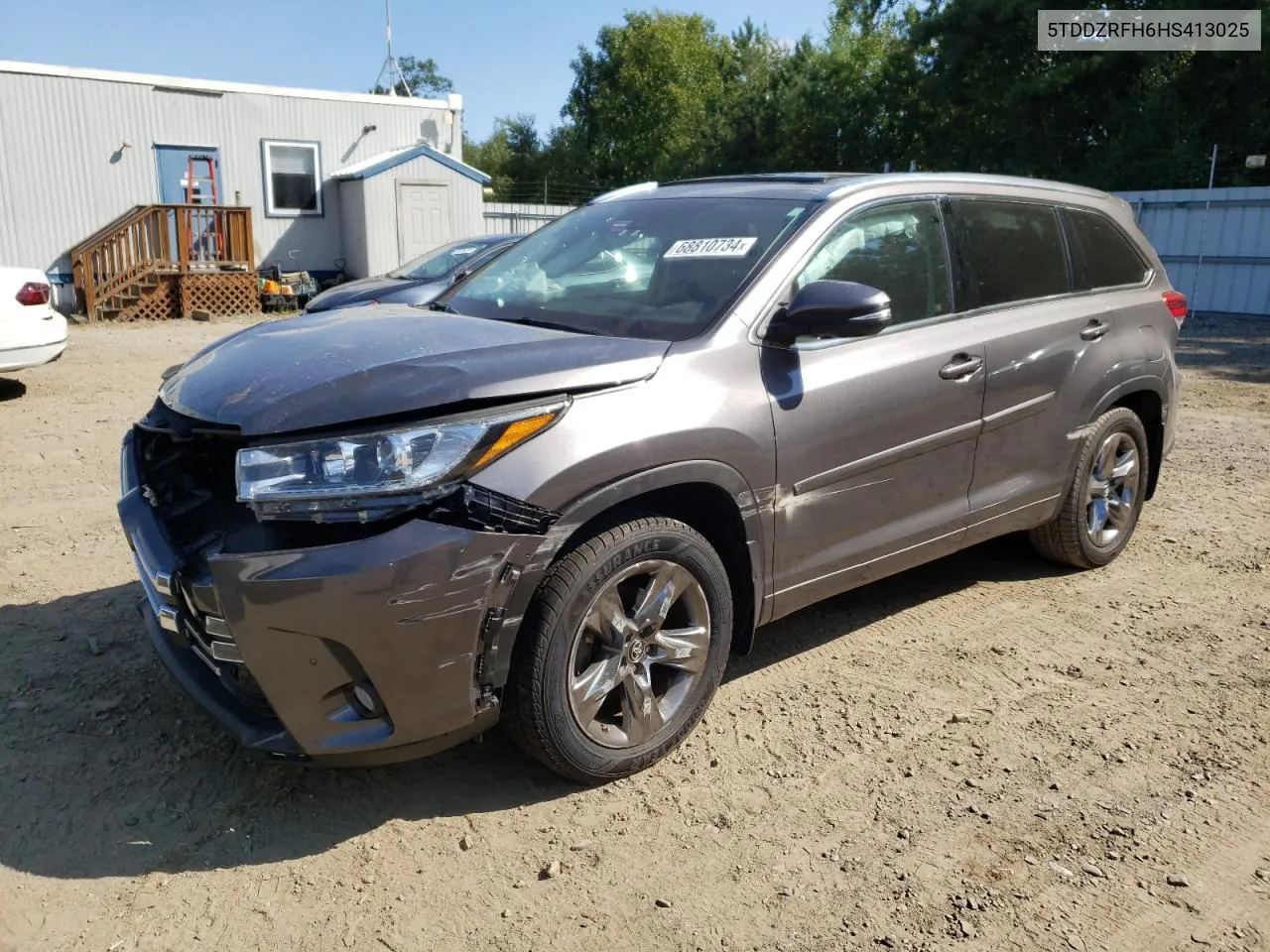 5TDDZRFH6HS413025 2017 Toyota Highlander Limited