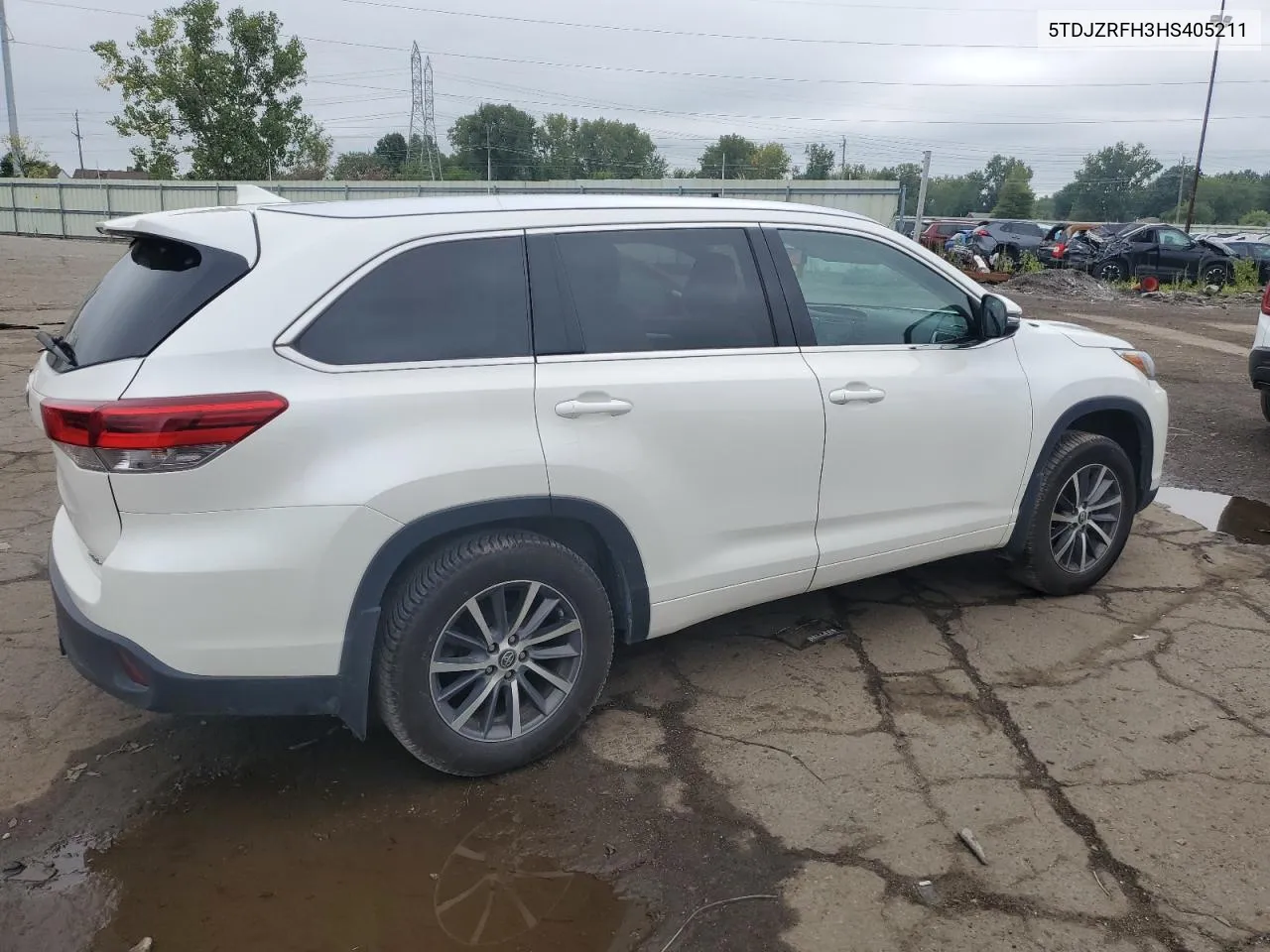 2017 Toyota Highlander Se VIN: 5TDJZRFH3HS405211 Lot: 69084294