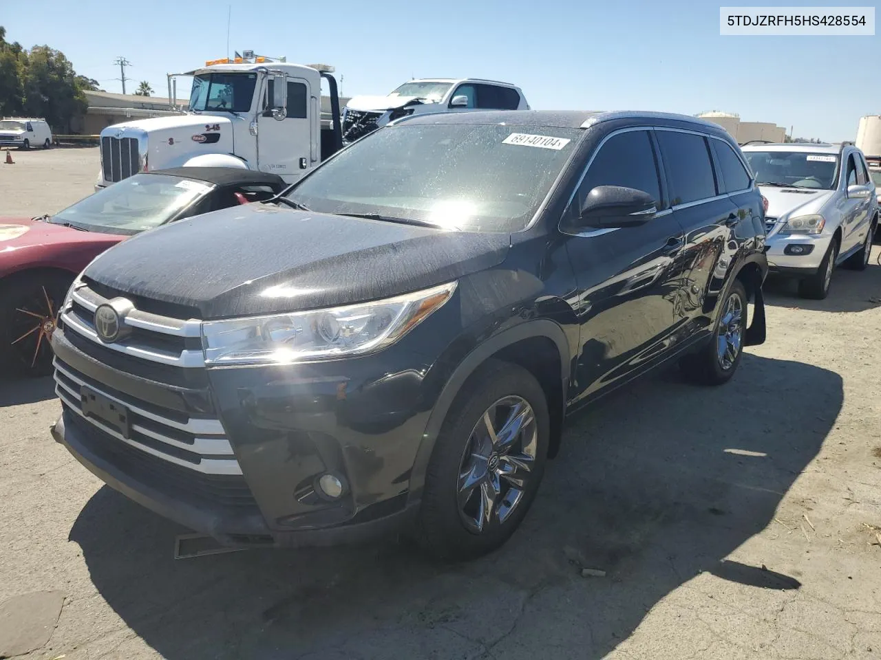 2017 Toyota Highlander Se VIN: 5TDJZRFH5HS428554 Lot: 69140104