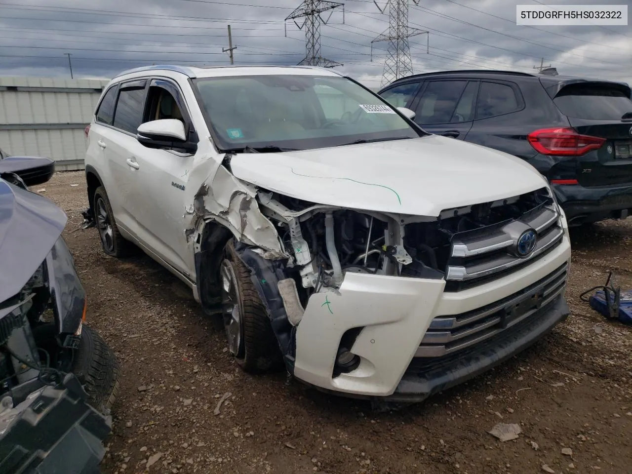 2017 Toyota Highlander Hybrid Limited VIN: 5TDDGRFH5HS032322 Lot: 69326744