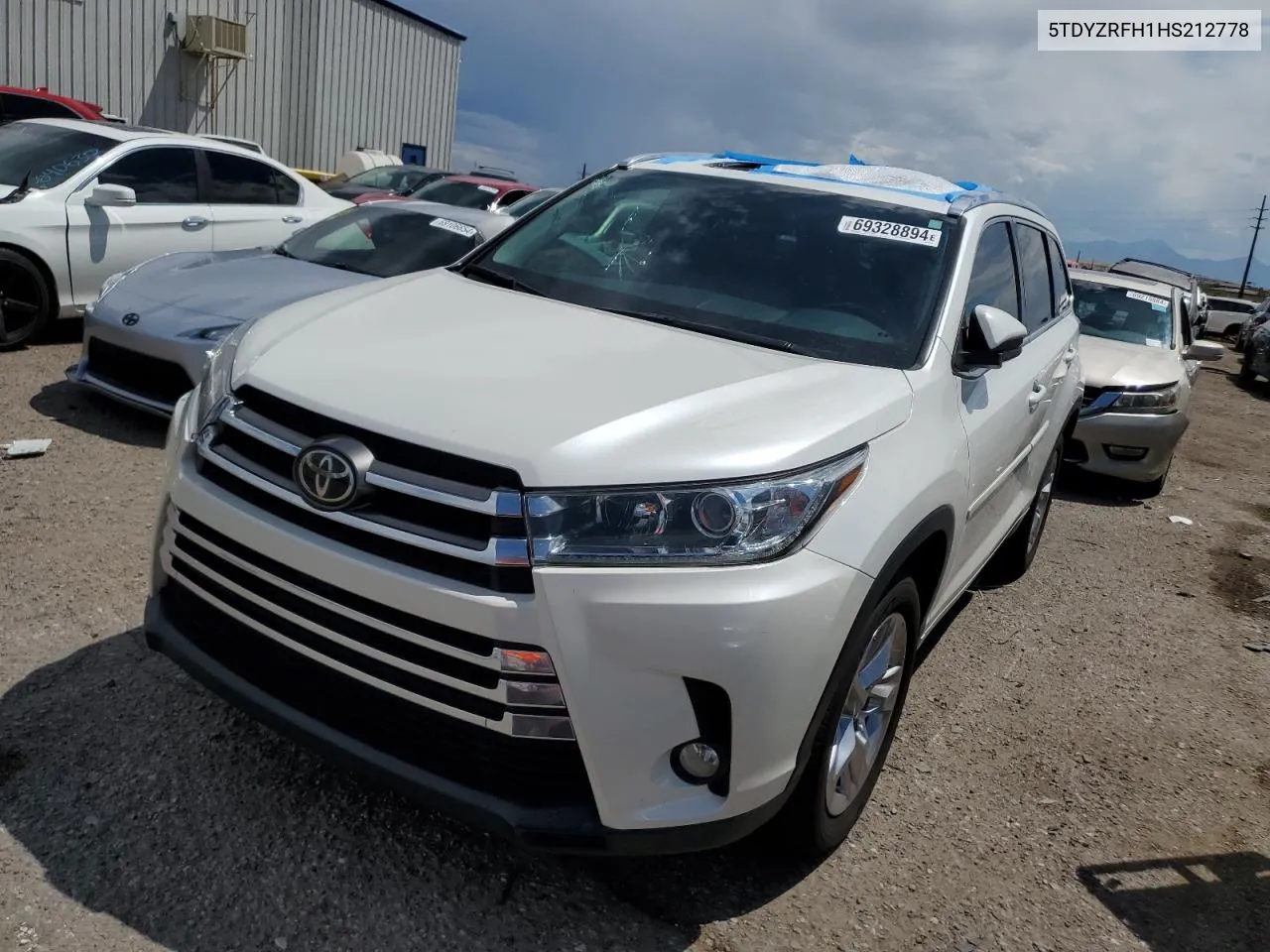 2017 Toyota Highlander Limited VIN: 5TDYZRFH1HS212778 Lot: 69328894