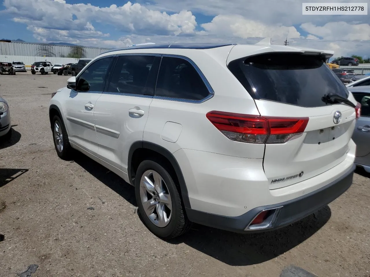 2017 Toyota Highlander Limited VIN: 5TDYZRFH1HS212778 Lot: 69328894