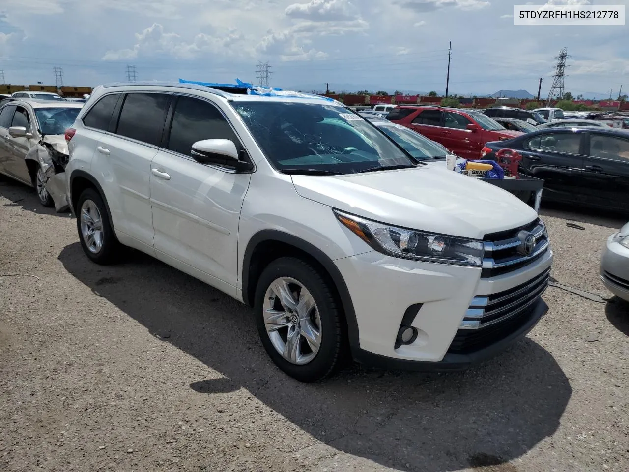 2017 Toyota Highlander Limited VIN: 5TDYZRFH1HS212778 Lot: 69328894