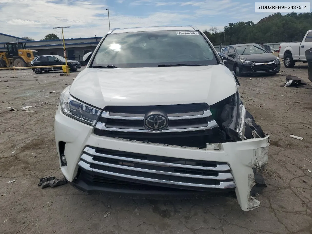 5TDDZRFH9HS437514 2017 Toyota Highlander Limited