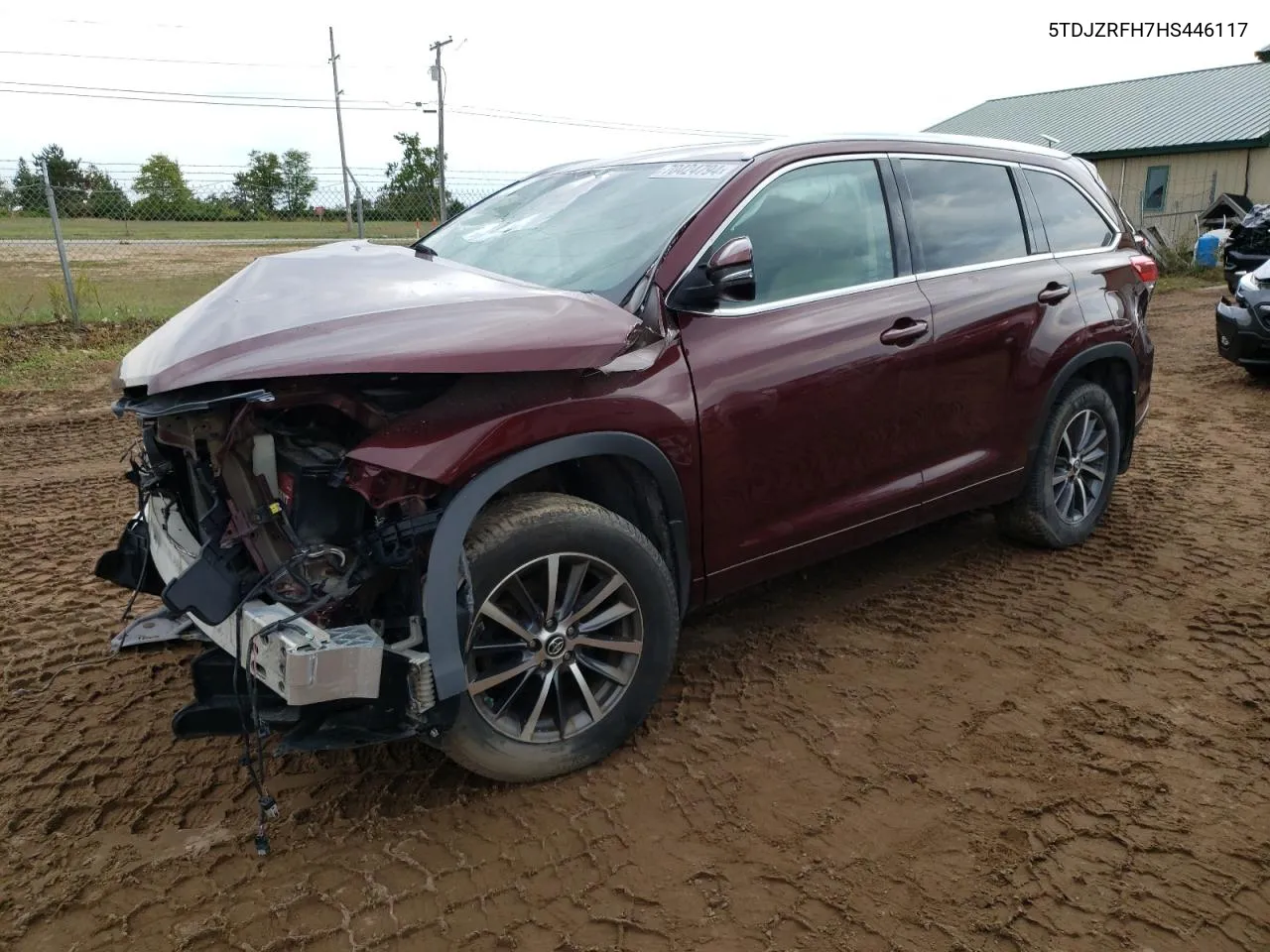 2017 Toyota Highlander Se VIN: 5TDJZRFH7HS446117 Lot: 70424794