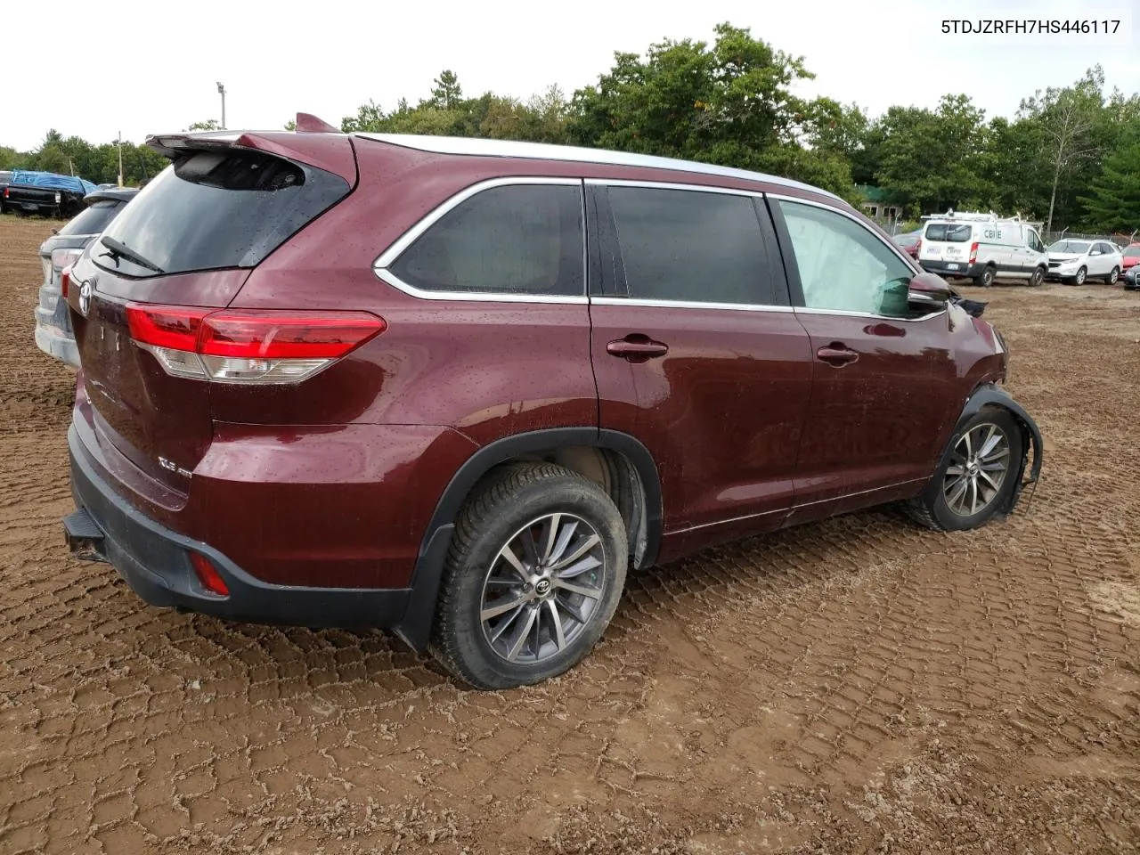 2017 Toyota Highlander Se VIN: 5TDJZRFH7HS446117 Lot: 70424794