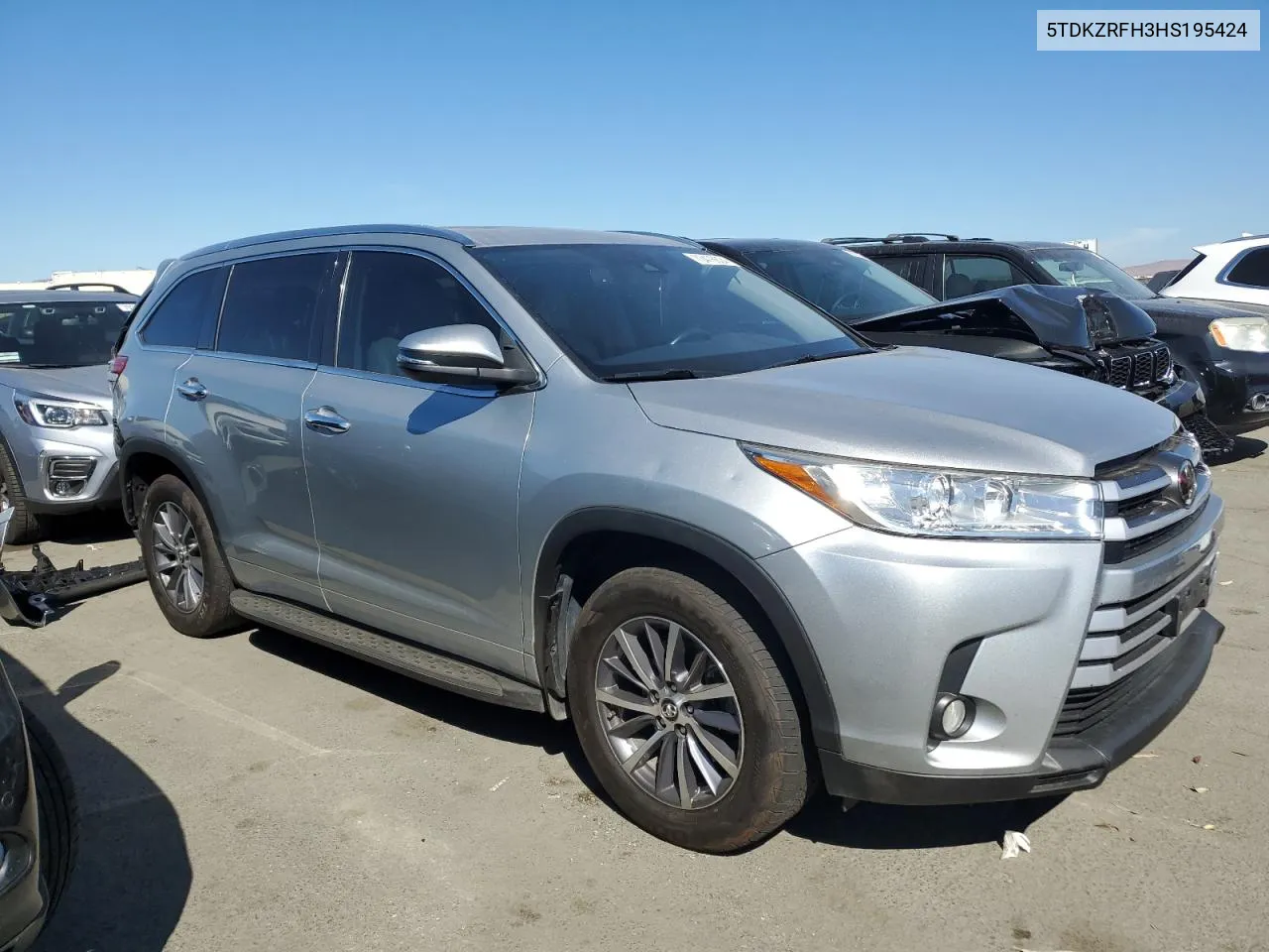 2017 Toyota Highlander Se VIN: 5TDKZRFH3HS195424 Lot: 70476624