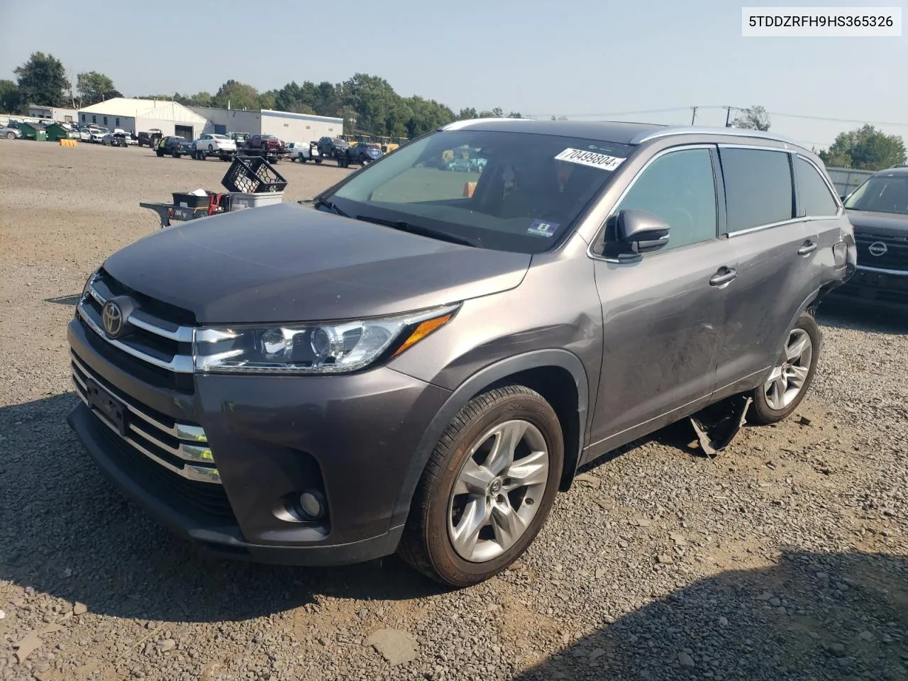 2017 Toyota Highlander Limited VIN: 5TDDZRFH9HS365326 Lot: 70499804