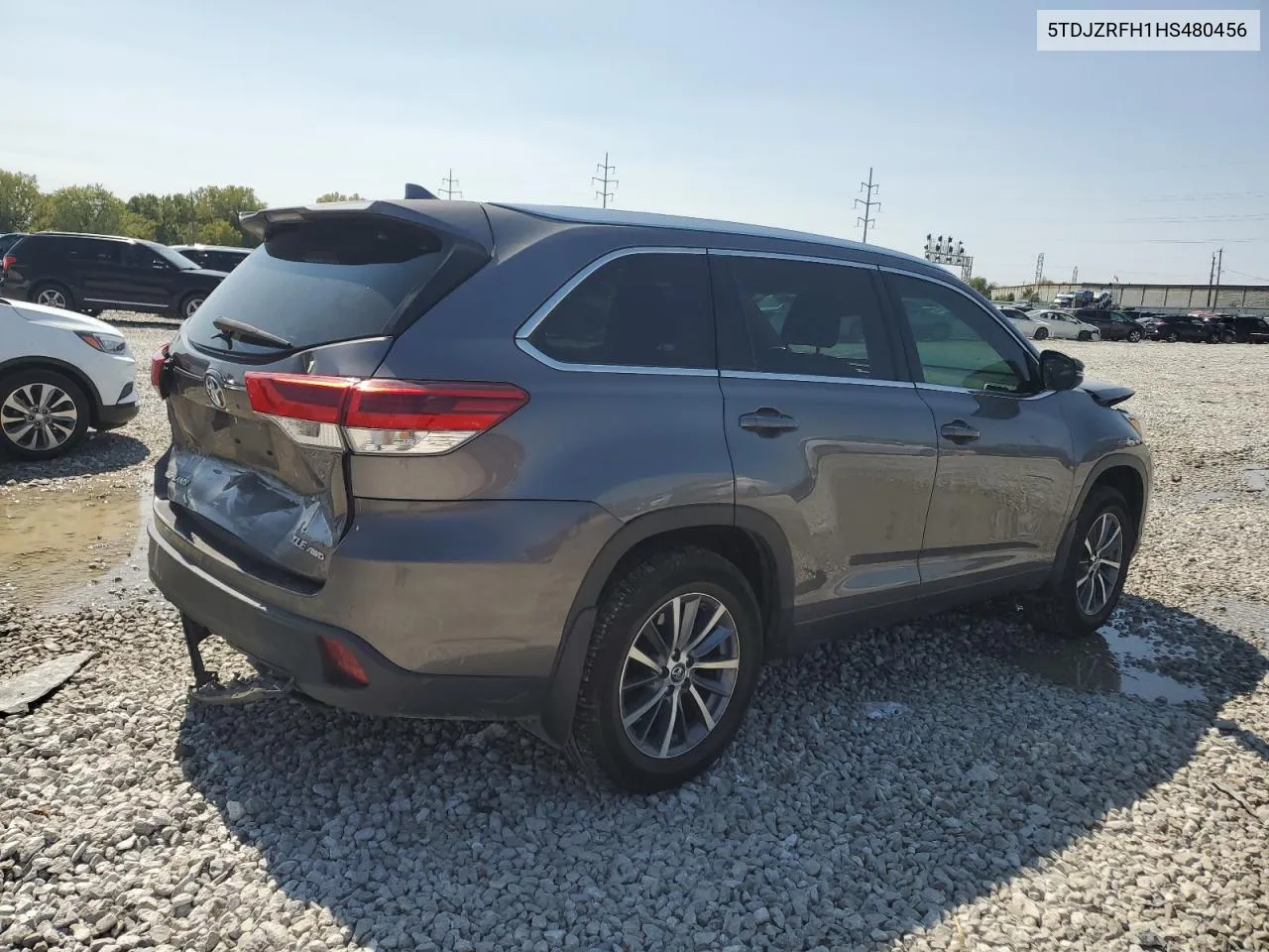 5TDJZRFH1HS480456 2017 Toyota Highlander Se