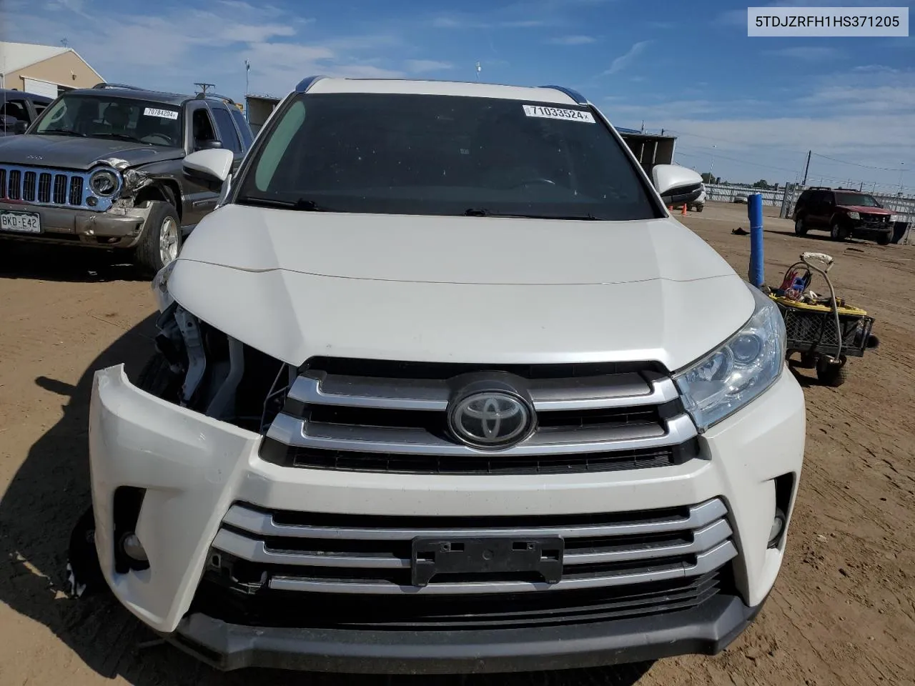 2017 Toyota Highlander Se VIN: 5TDJZRFH1HS371205 Lot: 71033524