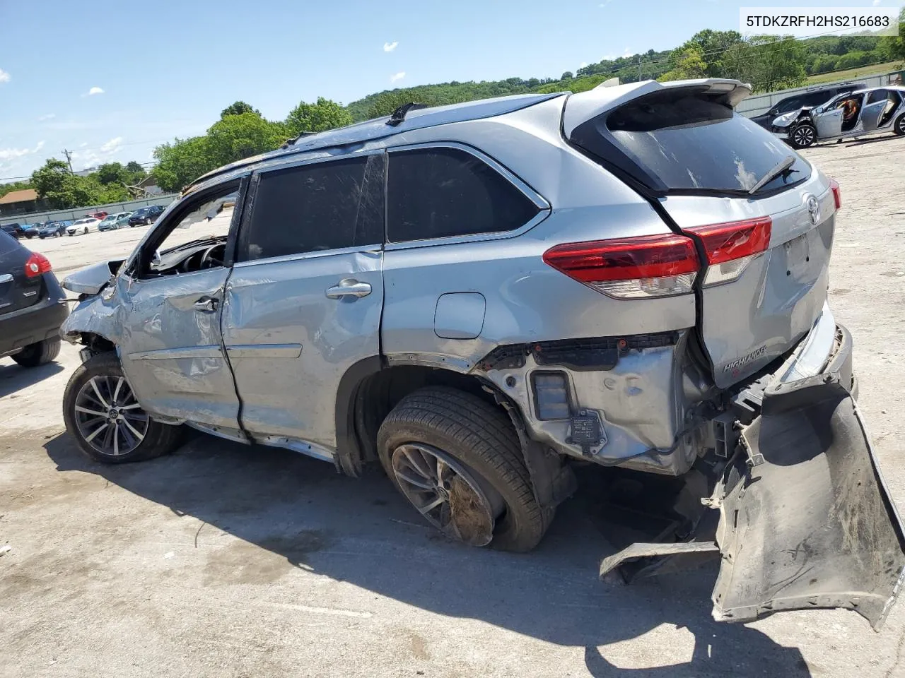 2017 Toyota Highlander Se VIN: 5TDKZRFH2HS216683 Lot: 71403314