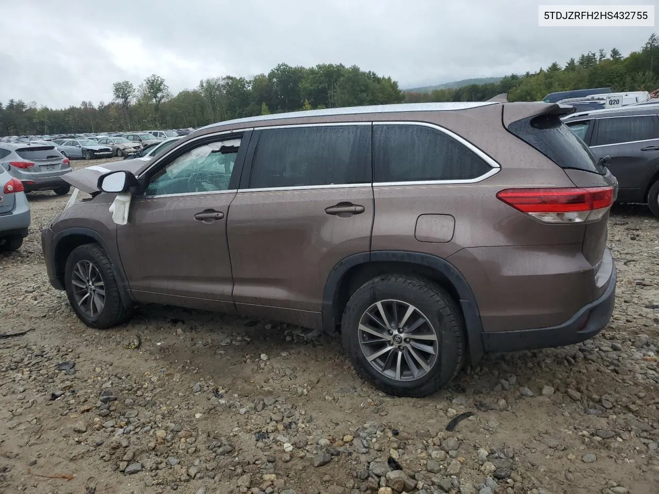 2017 Toyota Highlander Se VIN: 5TDJZRFH2HS432755 Lot: 71989174