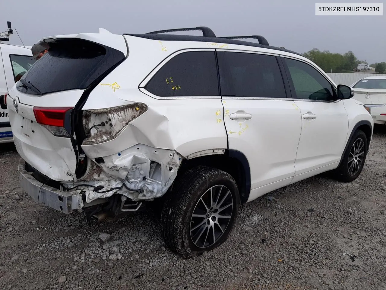 2017 Toyota Highlander Se VIN: 5TDKZRFH9HS197310 Lot: 72791264