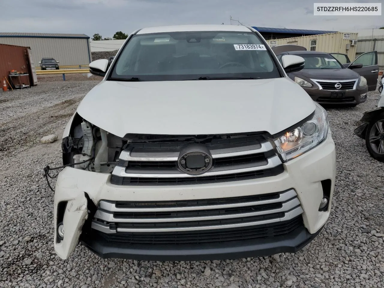 2017 Toyota Highlander Le VIN: 5TDZZRFH6HS220685 Lot: 73183974