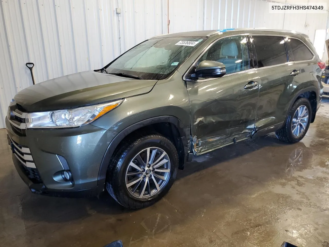 5TDJZRFH3HS474349 2017 Toyota Highlander Se