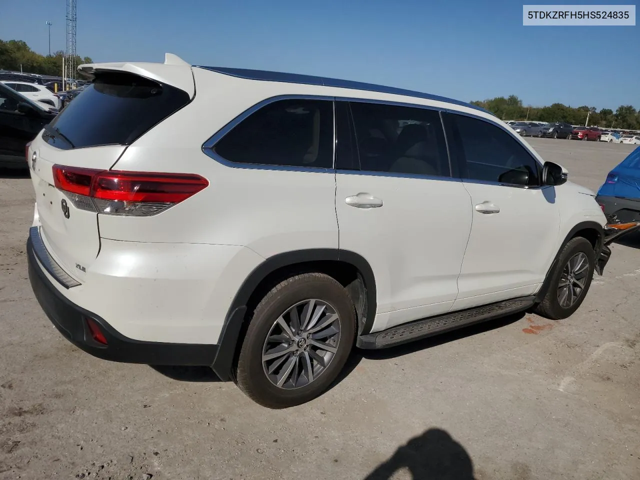 2017 Toyota Highlander Se VIN: 5TDKZRFH5HS524835 Lot: 73552654