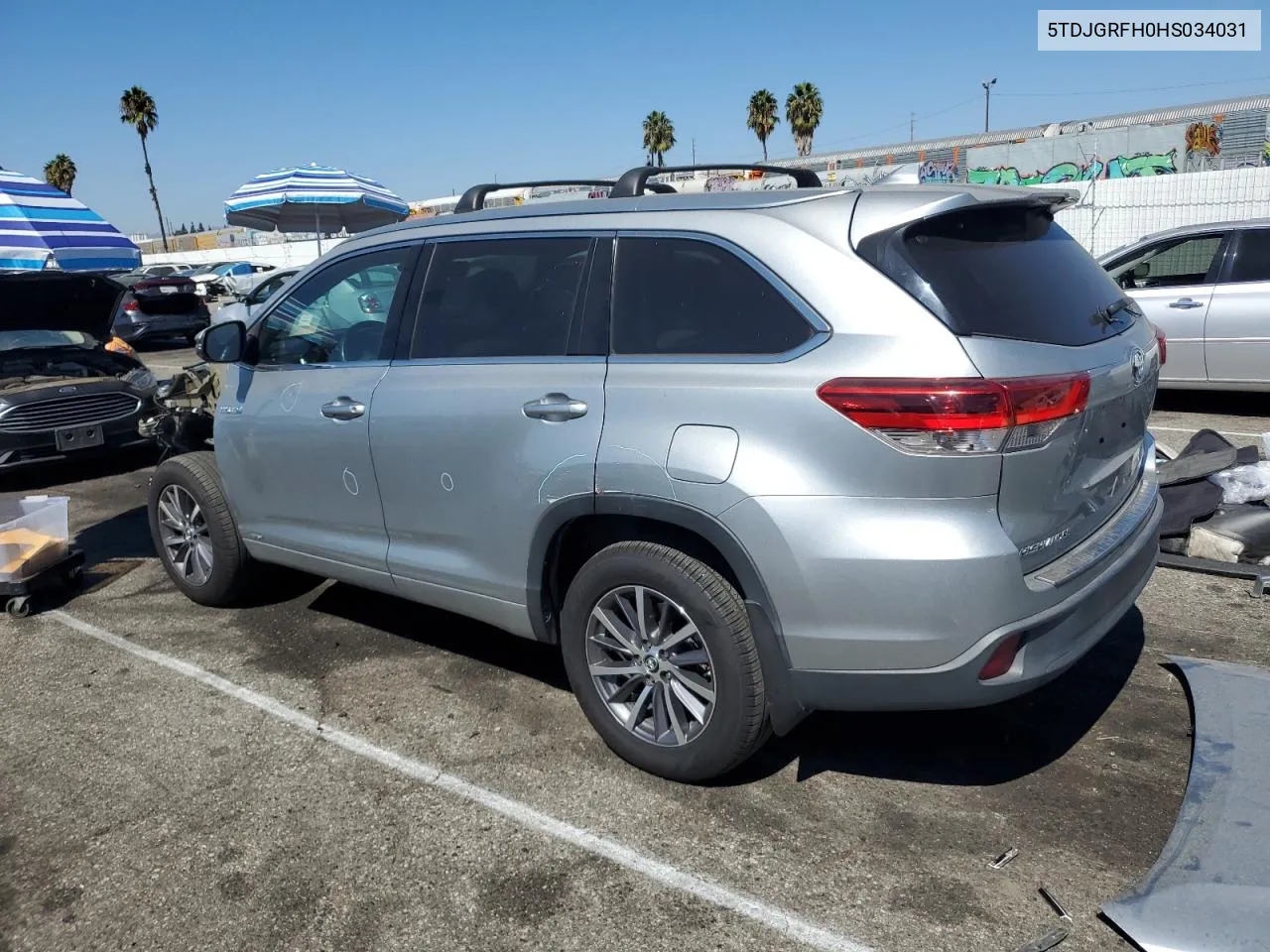 2017 Toyota Highlander Hybrid VIN: 5TDJGRFH0HS034031 Lot: 73766504