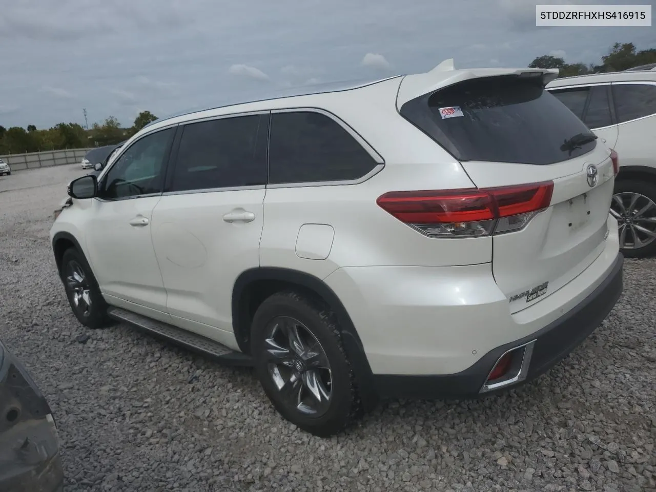 2017 Toyota Highlander Limited VIN: 5TDDZRFHXHS416915 Lot: 73779974