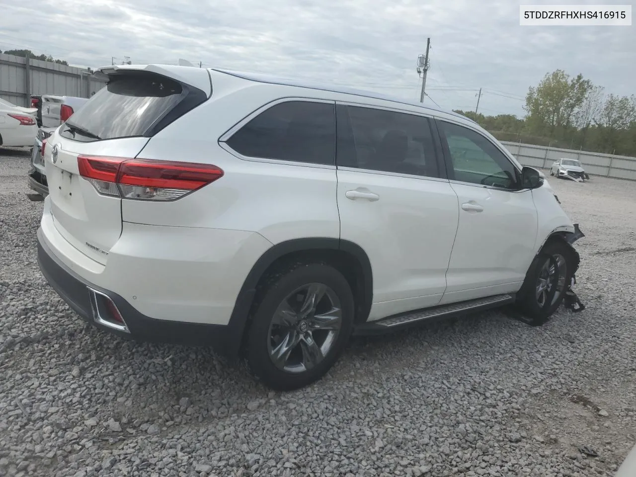 2017 Toyota Highlander Limited VIN: 5TDDZRFHXHS416915 Lot: 73779974