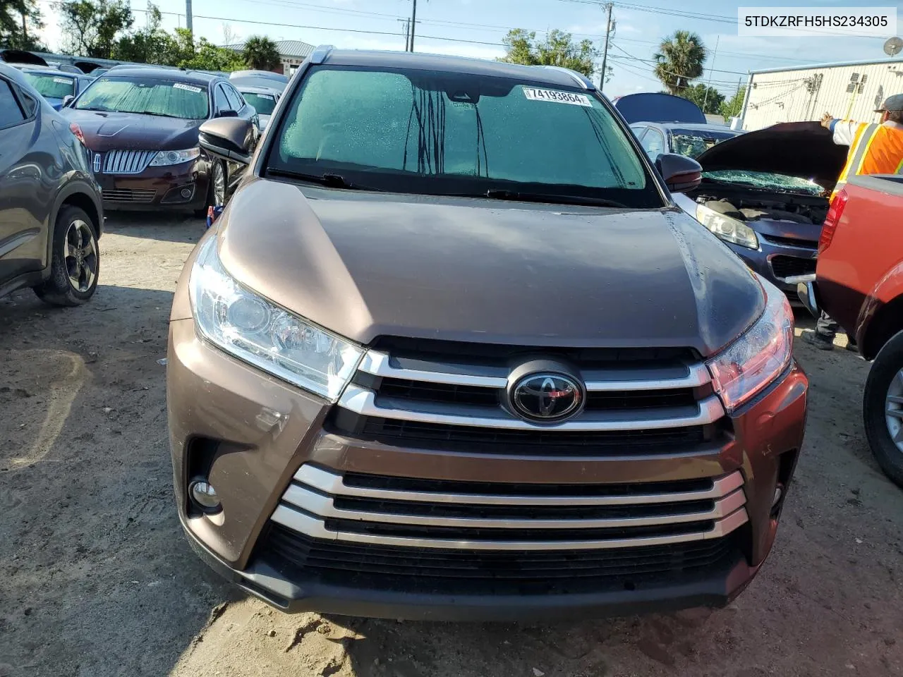 2017 Toyota Highlander Se VIN: 5TDKZRFH5HS234305 Lot: 74193864