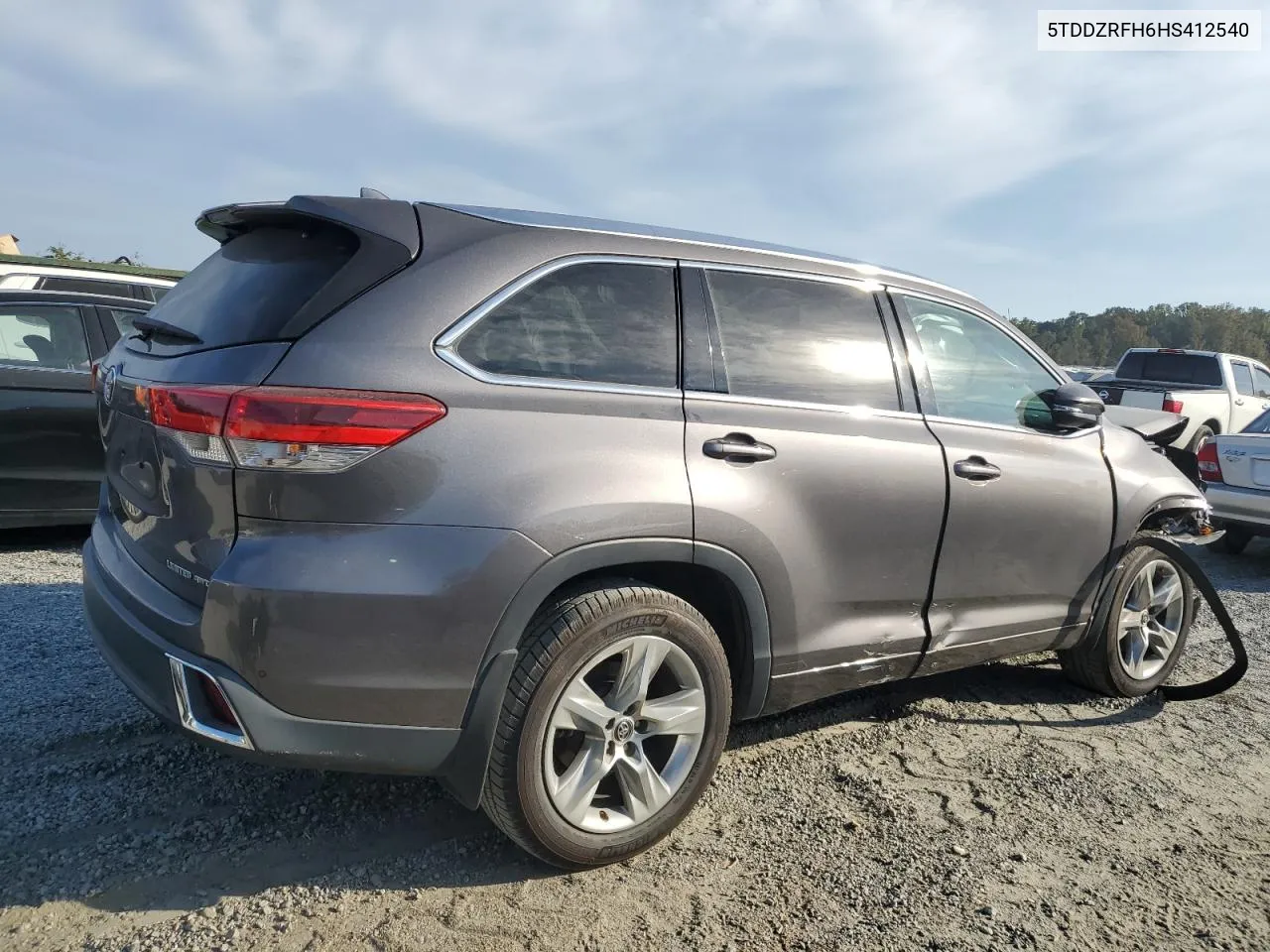 2017 Toyota Highlander Limited VIN: 5TDDZRFH6HS412540 Lot: 75479724