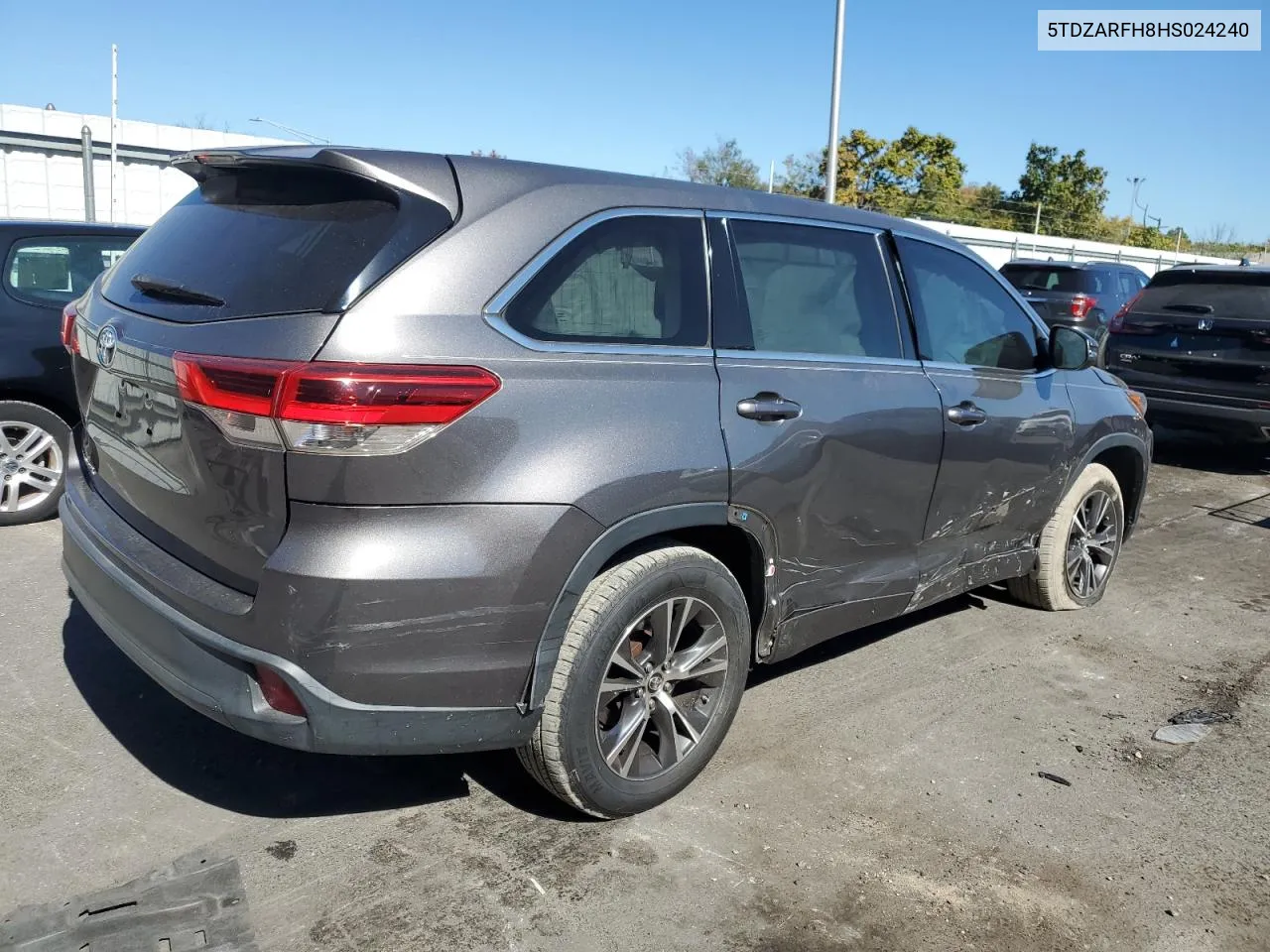 2017 Toyota Highlander Le VIN: 5TDZARFH8HS024240 Lot: 75659634