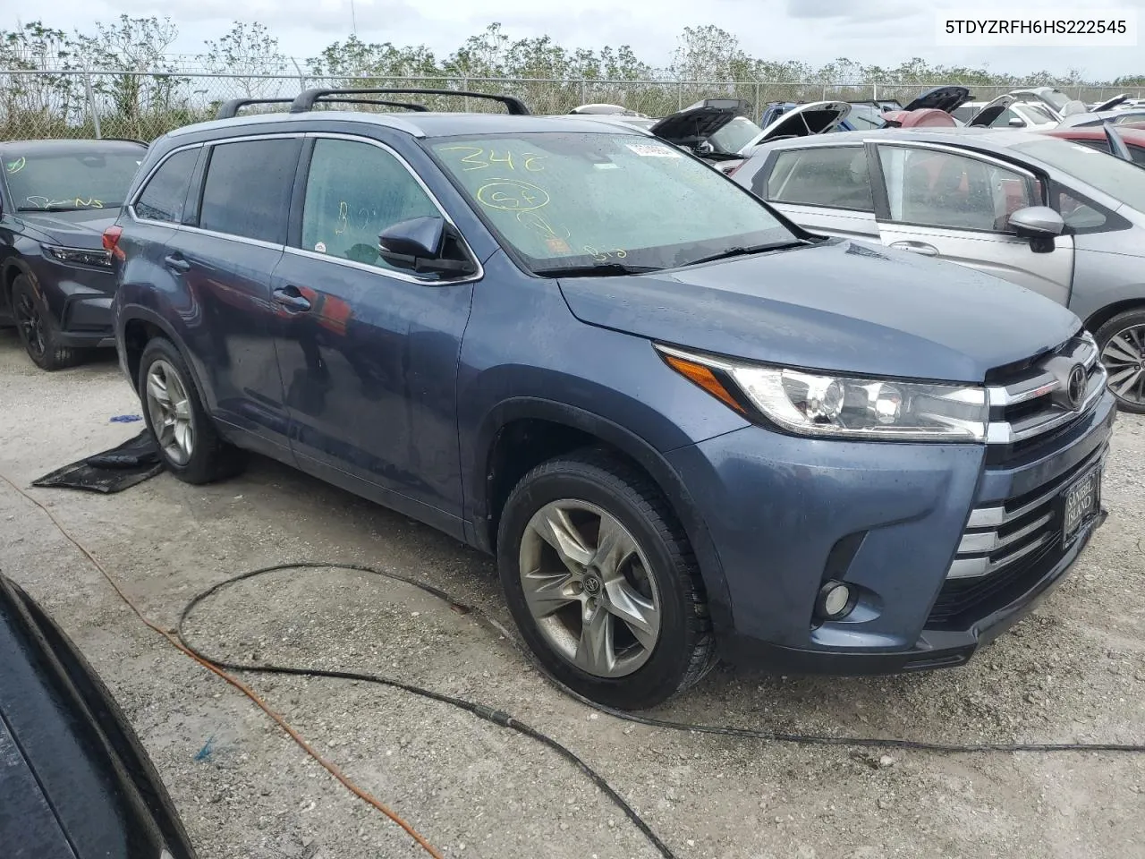 2017 Toyota Highlander Limited VIN: 5TDYZRFH6HS222545 Lot: 75749904