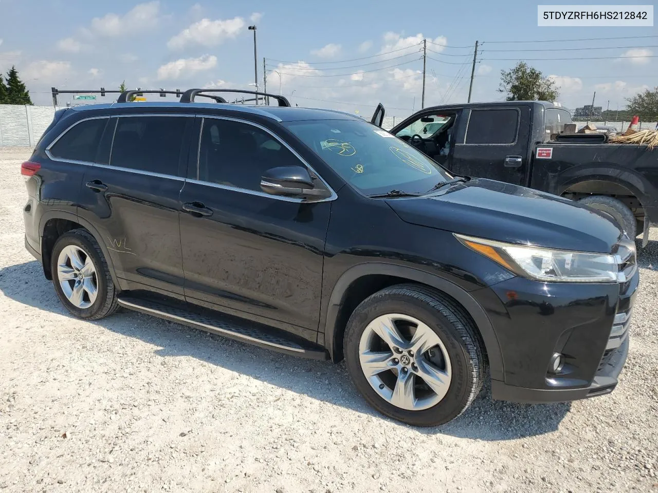 2017 Toyota Highlander Limited VIN: 5TDYZRFH6HS212842 Lot: 75898704