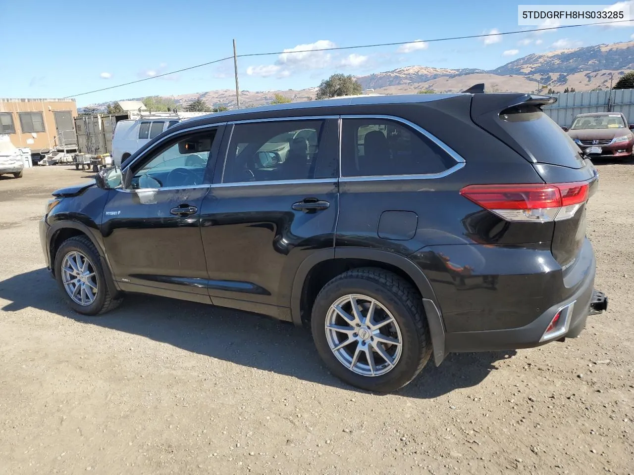 2017 Toyota Highlander Hybrid Limited VIN: 5TDDGRFH8HS033285 Lot: 75947734