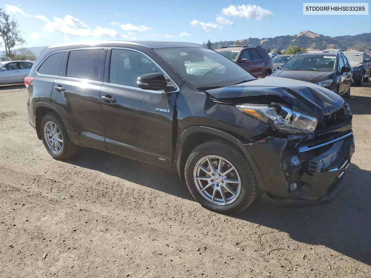 2017 Toyota Highlander Hybrid Limited VIN: 5TDDGRFH8HS033285 Lot: 75947734