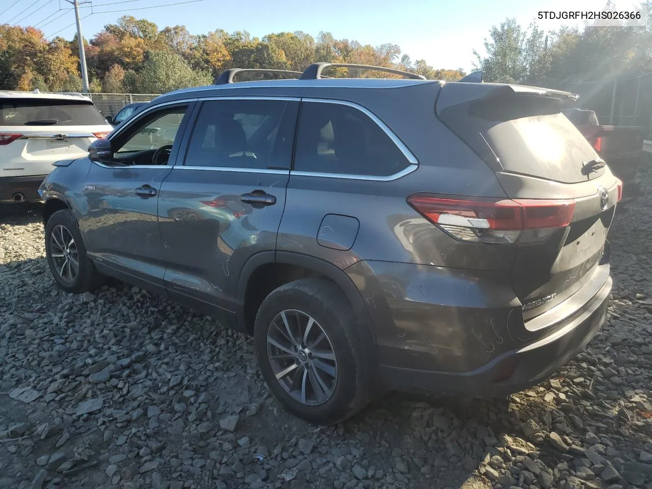 2017 Toyota Highlander Hybrid VIN: 5TDJGRFH2HS026366 Lot: 76106524