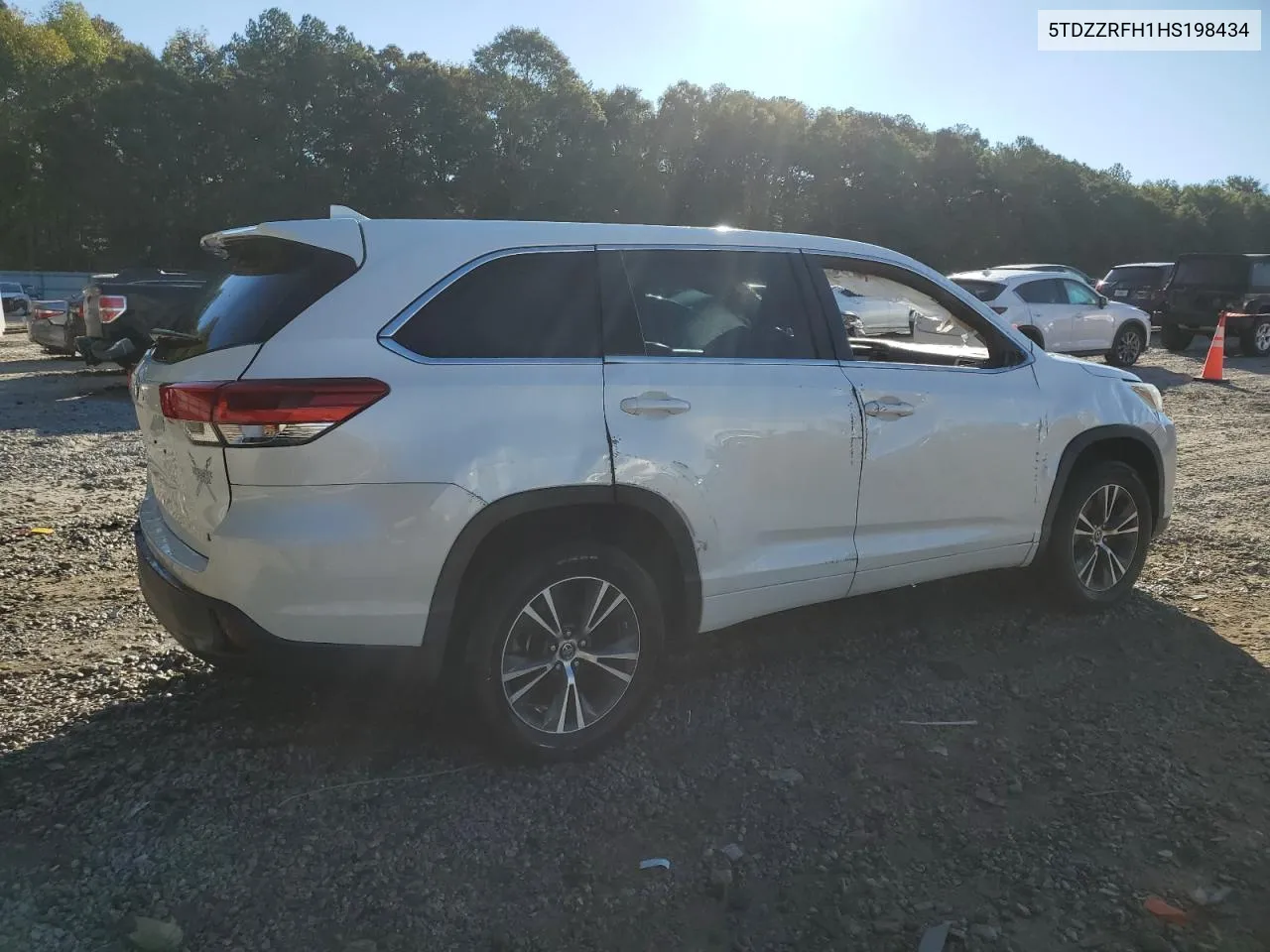 2017 Toyota Highlander Le VIN: 5TDZZRFH1HS198434 Lot: 76166374