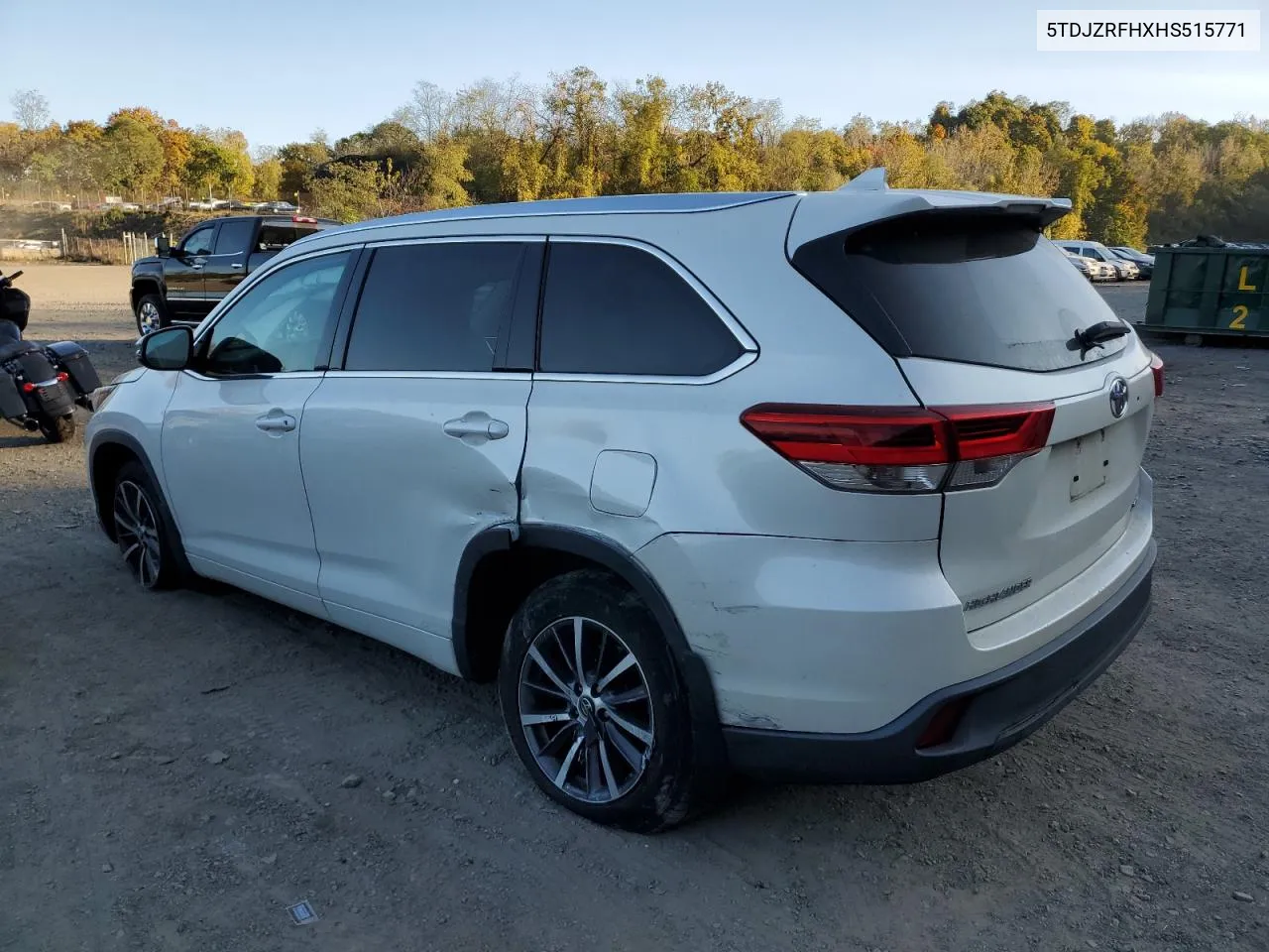 2017 Toyota Highlander Se VIN: 5TDJZRFHXHS515771 Lot: 76415864