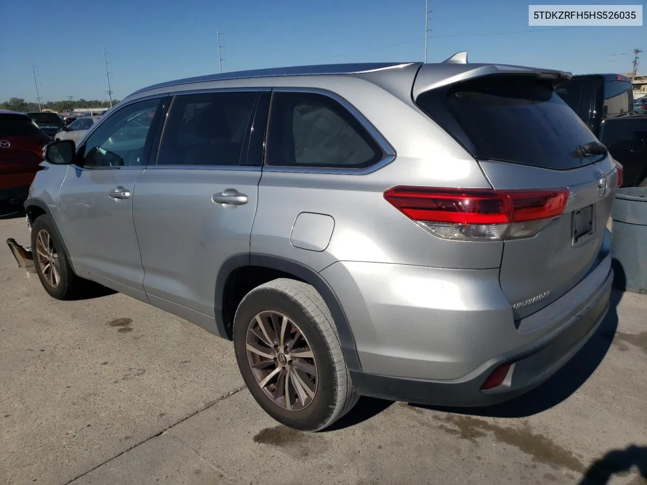 2017 Toyota Highlander Se VIN: 5TDKZRFH5HS526035 Lot: 76627424