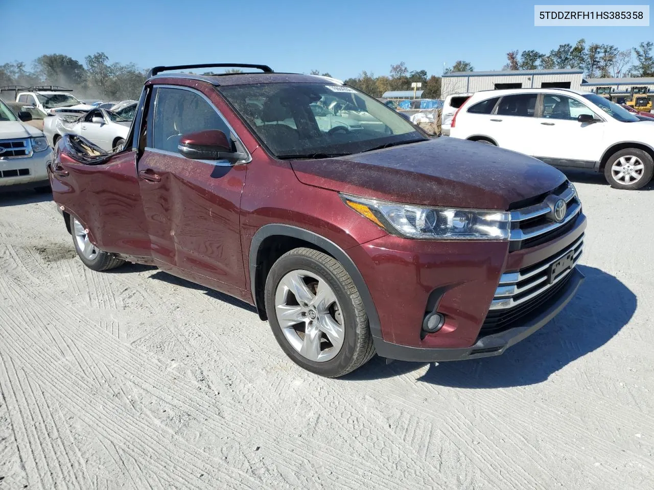 2017 Toyota Highlander Limited VIN: 5TDDZRFH1HS385358 Lot: 76664284