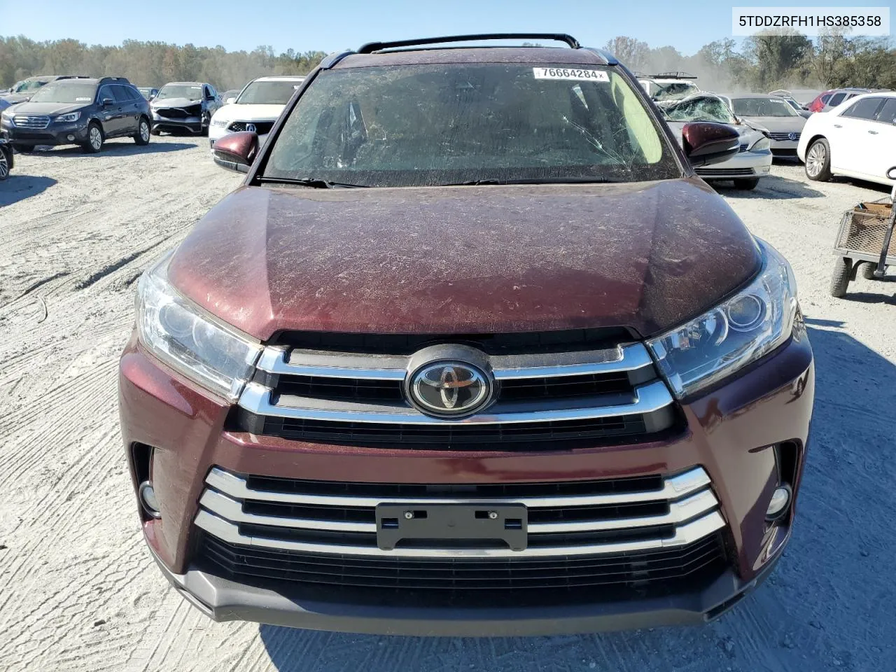 2017 Toyota Highlander Limited VIN: 5TDDZRFH1HS385358 Lot: 76664284