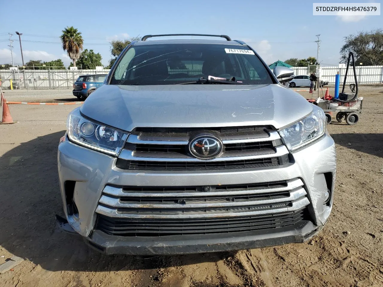 2017 Toyota Highlander Limited VIN: 5TDDZRFH4HS476379 Lot: 76717694