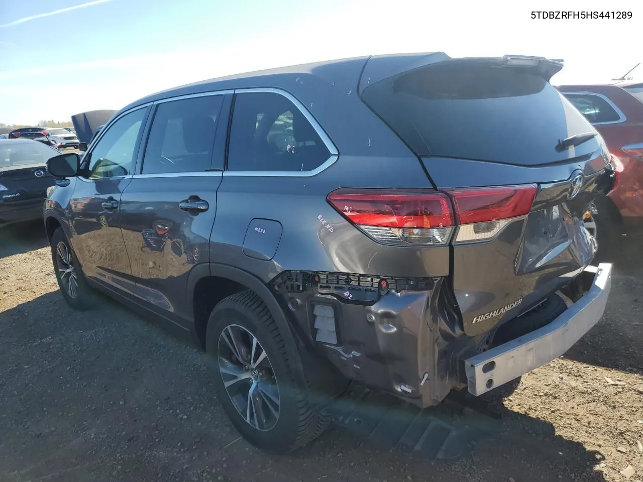 2017 Toyota Highlander Le VIN: 5TDBZRFH5HS441289 Lot: 77545254