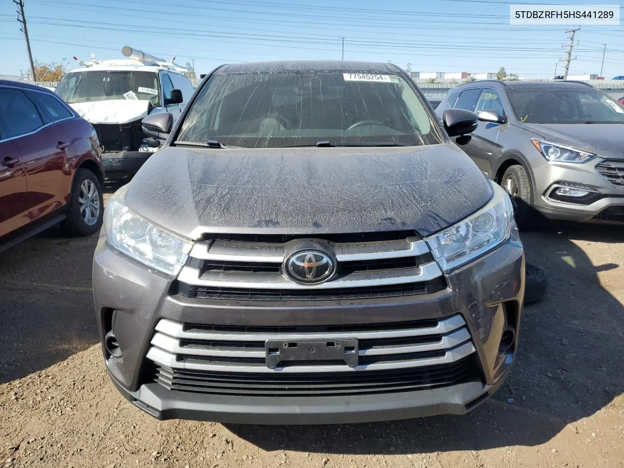 2017 Toyota Highlander Le VIN: 5TDBZRFH5HS441289 Lot: 77545254